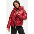 Marikoo Winterjacke Skyraa Leicht glänzendes Obermaterial mit moderner Steppung rot XL (42)