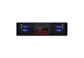 blumfeldt Lowboard Perth Medium Lowboard 160 fireplace, Fernsehschrank Schwarz TV-Schrank 3 Schubladen 160 x 30 x 40 cm(BxHxT)