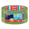 tesa Verpackungsklebeband Leise abrollbar tesapack Eco & Strong Grün 50 mm (B) x 66 m (L) PP (Polypropylen) 100% Recycelt