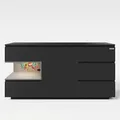 phoenix group AG Minecraft - Sideboard mit 5 Schubladen, 1 Tür und 1 Konsolenfach, Schwarze Carbon Optik