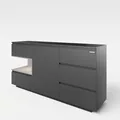 MINECRAFT - Sideboard mit 5 Schubladen, 1 Tür und Konsolenfach, Kommode