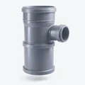 FN-Technik® Regensammler DN 110 Abgang 50 – Regenwassersammler für Fallrohr mit Überlaufschutz