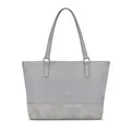 Expatrié Handtasche Damen Groß Grau - Nicole - Shopper Bag für Büro, Einkauf & Schule - Elegante Schultertasche aus Kunstleder - Laptopfach - Wasserabweisend
