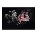 Bilderwelten Blumen Fototapete Vintage inkl. Kleister 432x290cm - Vliestapete Made in Germany - große Blumen Tapete Schlafzimmer - Rosen Blumentapete 3D - Tapete Blumen Wohnzimmer Flur T_3226
