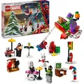 LEGO Spider-Man Adventskalender 2024, Superhelden-Spielzeug, vorweihnachtliches Geschenk für Jungen und Mädchen ab 7 Jahren, Bauspielzeug und Abe... - Bunt