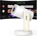 ETOE Starfish [Netflix- und Android TV-zertifiziert] Touch-Nachtlicht LCD-Beamer (3000:1, 1280×720 px, 140°-Drehung, automatische Trapezkorrektur, integriertes Chromecast)