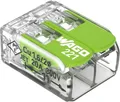 WAGO Verbindungsklemme 221-422 | Steckklemme mit Hebel | 2 Leiter | 0,2-4 mm² | 450V | 32A | transparent | Green Range