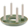 Remember Keramik Adventskranzschale LUCIA - grün - ∅ 26 cm