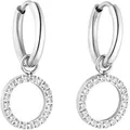 Purelei Creolen Closed Glow mit Zirkoniasteinen Silber Damen 