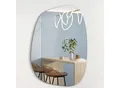 Albatros Designerspiegel Asymmetrisch 60 x 45 cm Wandspiegel oder Türspiegel, Moderne organische Form Spiegel Oval und Groß Asymmetrischer Spiegel unförmig und Rahmenlos, Größe:60cm x 45cm