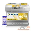 VARTA AUTOBATTERIE DYNAMIC AGM 60Ah STARTERBATTERIE 680A A8 + 10g POL-FETT