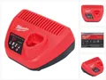 Milwaukee M12 C12 C Ladegerät 12 V 3,0 A Li-Ion (4932352000) Schnelllade-Gerät