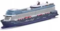 Kreuzfahrtschiff 1:1400 Metall-modell Ovp