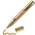 edding 750 Glanzlackmarker - gold - 1 Lackmarker - Rundspitze 2-4 mm - Lackstift für Glas, Stein, Holz, Kunststoff und Papier - wasserfest, stark deckend