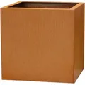 VIVANNO Pflanzkübel Cortenstahl BLOCK Würfel - Rostbraun Patina (1 St), 50x50x50 cm braun 125 l | 50 cm x 50 cm x 50 cm