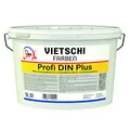 VIETSCHI Profi DIN Plus 12,5L weiß - doppeldeckende Innendispersion - Deckkraft Klasse 1 - Wandfarbe Weiß - Wand- und Deckenfarbe - ergiebig bis zu 90m2 Wandfläche - Wandfarbe weiß hohe Deckkraft