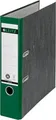 LEITZ Wolkenmarmor-Ordner, 180 Grad, DIN A4, 80 mm, grün farbiger Rücken, Einband aus Pappe, außen mit Wolkenmarmor- (1080-50-55)