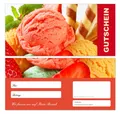 LYSCO Geschenkkarte Geschenkgutscheine Eiscremé Eis Eiswaffel, Schokoeiscremé Fruchteiscremé Milcheiscremé