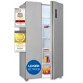 Exquisit Side-by-Side SBS546-040E inoxlook | No Frost | 442 Liter | Alarm