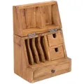 Creedwood Organizer, Natur, Holz, 35x48x22 cm, Arbeitszimmer, Schreibtische