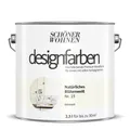 SCHÖNER WOHNEN FARBE Dispersionsfarbe "Designfarbe", Natürliches Blütenweiß, 2,5L - weiss