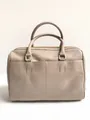 More & More ANNA Handtasche Henkeltasche Bowling Bag Leder Taupe 11763-7900
