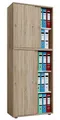 VCM Aktenschrank Büroschrank Aktenschrank Schiebetüren Lona 5fach (1-St)