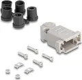 Delock D-Sub Gehäuse für 9 Pin Stecker / Buchse mit Gummidichtungen (67027)
