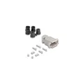 67027 - D-Sub Gehäuse für 9 Pin Stecker Buchse mit Gummidichtungen