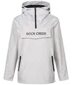 Rock Creek Damen Übergangs Jacke Outdoor Jacke Windbreaker Übergangsjacke Anorak Kapuze Regenjacke Winterjacke Damenjacke Jacket D-474 Grau 2XL