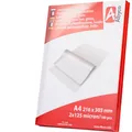 Albyco Laminierfolien, Laminiertaschen - Format A4, 216x303 mm - Dicke 2x125 (250) Mikron - Glänzend - 100 Stück - Transparent