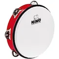 Nino Percussion 8" ABS Tambourine, Red - Tambourin