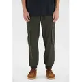 Sweathose SOS "Salonga M", Herren, Gr. XL, US-Größen, schwarz (schwarz, grün), 92% Nylon, 8% Elasthan, unifarben, casual, Hosen, mit elastischem 4-Wege-Stretch