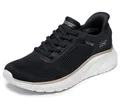 Skechers Damen Bobs Squad Chaos Current MuseSneaker, Schwarz-Gold-Textil, 38 EU