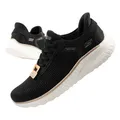 Skechers BOBS Squad Chaos Damen Sneaker Sportschuhe Turnschuhe Alltag Schwarz