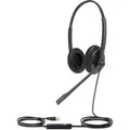 UH34 , Headset schwarz, Microsoft Teams, 3,5 mm Klinke, USB-C, Stereo, Leder-Ohrpolstern