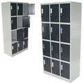Spind 12-Fächer Zwölferspind Garderobenschrank Umkleidespind Metallschrank 12 Spind Wertfachschrank Fächerschrank Umkleideschrank 57024 AWZ