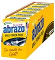 abrazo Grill Power-Pads | 12 Grillreiniger, 6x2 Stk. + 6 Paar Handschuhe, Fettlöser m. Seife, Backofen u. Grill Reiniger, Reinigung v. Rost u. Zubehör
