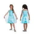 Disguise Disney Offizielles Standard ELSA Kostüm Mädchen Frozen 2 ELSA Kleid Eiskönigin Faschingskostüme Kinder Größe M