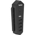 Hama 6in1 USB-Hub für Playstation 5, 6 Ports (1x USB-C, 5x USB-A), Schwarz (PS5) (00054406)