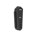 Hama 6in1 USB-2.0-Hub Adapter Splitter Erweiterung Schwarz f. Sony Playstation 5