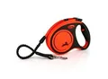 Flexi XTREME Gurt-Rollleine orange/ schwarz M, 5 m