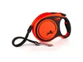 Nobby Hundeleine Flexi Hundeleine Xtrem schwarz/orange Gurt 5 m, Leinen