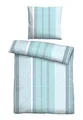 Traumhaft schlafen - Castell - Markenbettwäsche Bettwäsche Baumwoll Renforce 0400901 LÄNGSSTREIFEN 1x 135x200 cm + 1x 80x80 cm, taubenblau