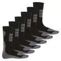 Herren Wintersocken Socken Frottee mit Thermo Effekt 6er Pack  Schwarz 3942