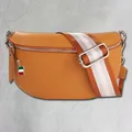 Florence Echtleder Gürteltasche Damen tan Bauchtasche Brusttasche Jugend OTM808C