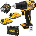 DeWalt Akku-Bohrschrauber DCD708D2T-QW, 18V / 2,0Ah, mit 2 Akkus, Ladegerät und Koffer