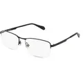 Fossil 7167 Herren-Brille inkl. Gläser Vollrand Eckig Metall-Gestell 56mm/18mm/150mm, schwarz