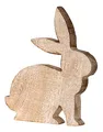 levandeo Hase H20cm Mangoholz Holz Osterhase Osterdeko Dekoaufsteller Deko Figur Frühling Ostern Tischdeko Aufsteller