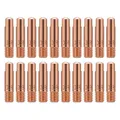 Mig Mag Schweissgerät Schweißdüsen Schweiß Kontaktspitzen, Stromdüse 20Stk Kupfer Kontaktspitze für 15AK MIG/MAG Schweißbrenner Zubehör Verschleißteile (20Pcs 0.8mm)